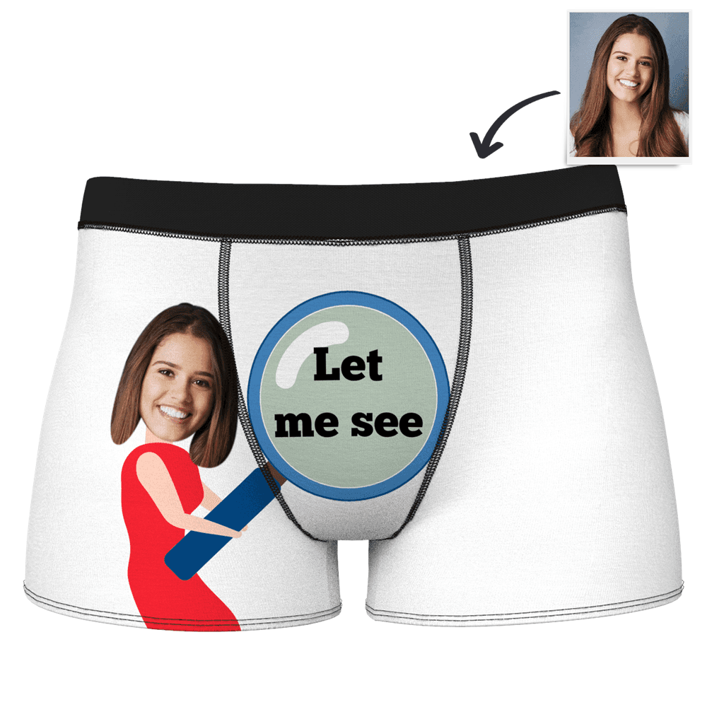 Boxer Brief with Face - Baby Let me See