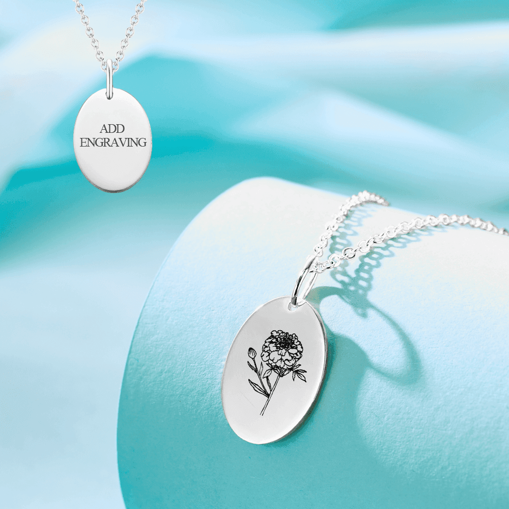 October Birth Flower Necklace Birthday Flower Necklace Gifts for Girlfriend