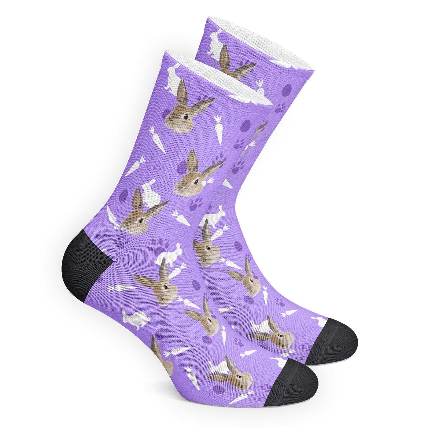 Bunny Face Socks Gifts For Rabbit Lovers Pet Memorial Gift Christmas Gift