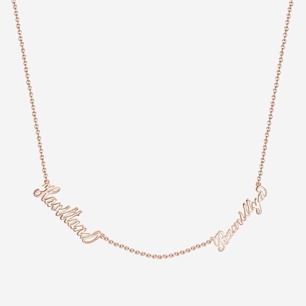 Mother's Day Gift Custom Necklace - Two Name