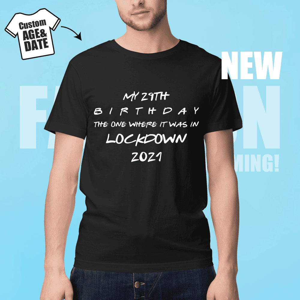 Custom Brithday Shirt for Best Friend 29th Brithday T-shirt