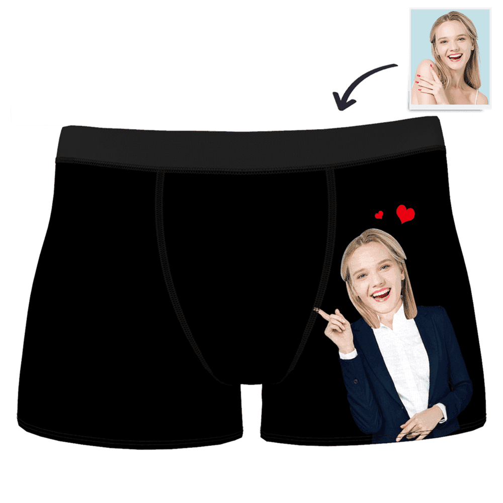 Boxer Brief with Face Custom Boxer Shorts - Love From Girlfriend