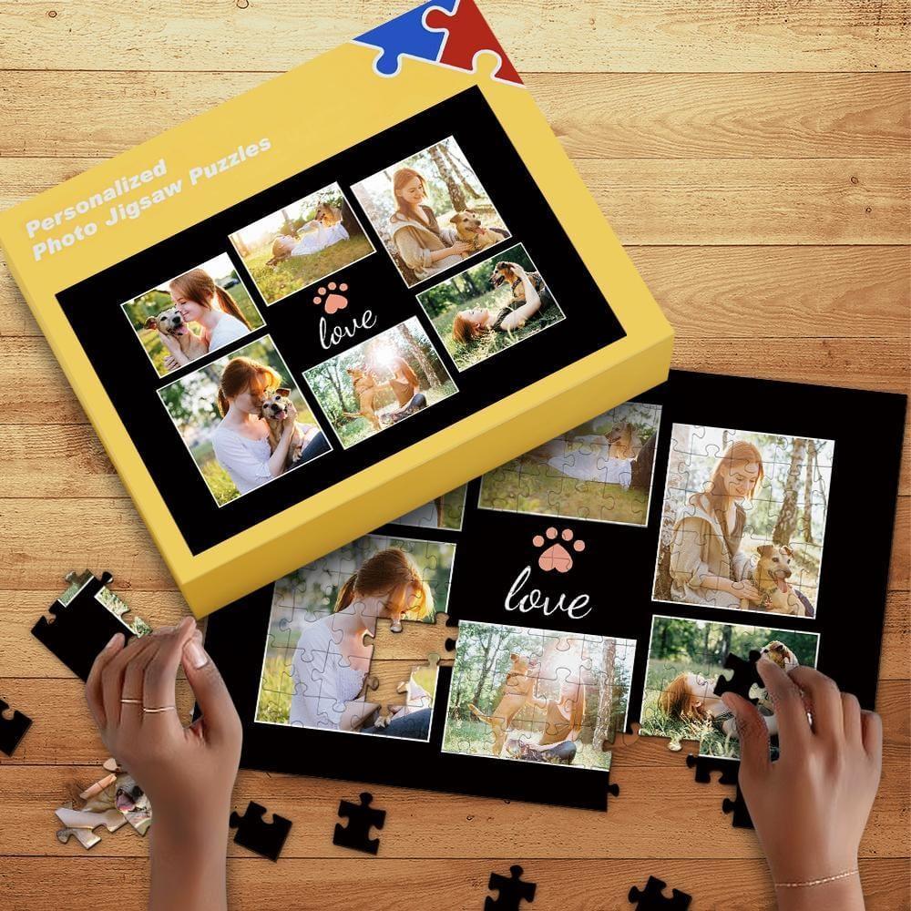 Custom Jigsaw Puzzle Dog Memorial Gift (35-1000pcs)