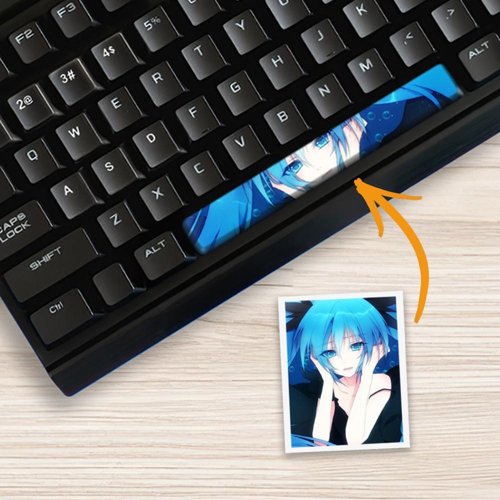 Custom Anime Keycaps Photo Spacebar Keycaps Gifts For Gamers