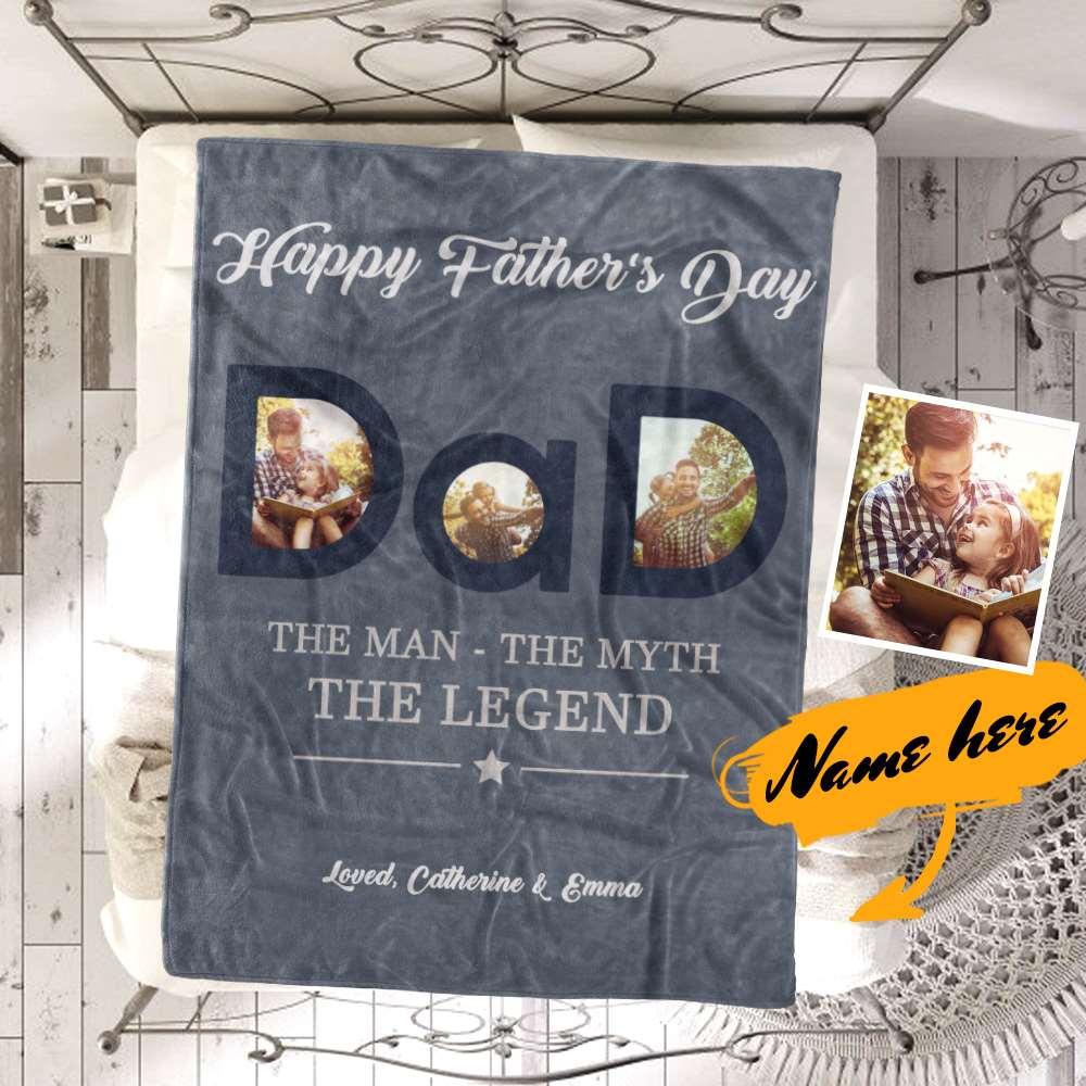 Custom Blanket Father's Day Gifts 2021 - "The Myth The legend"