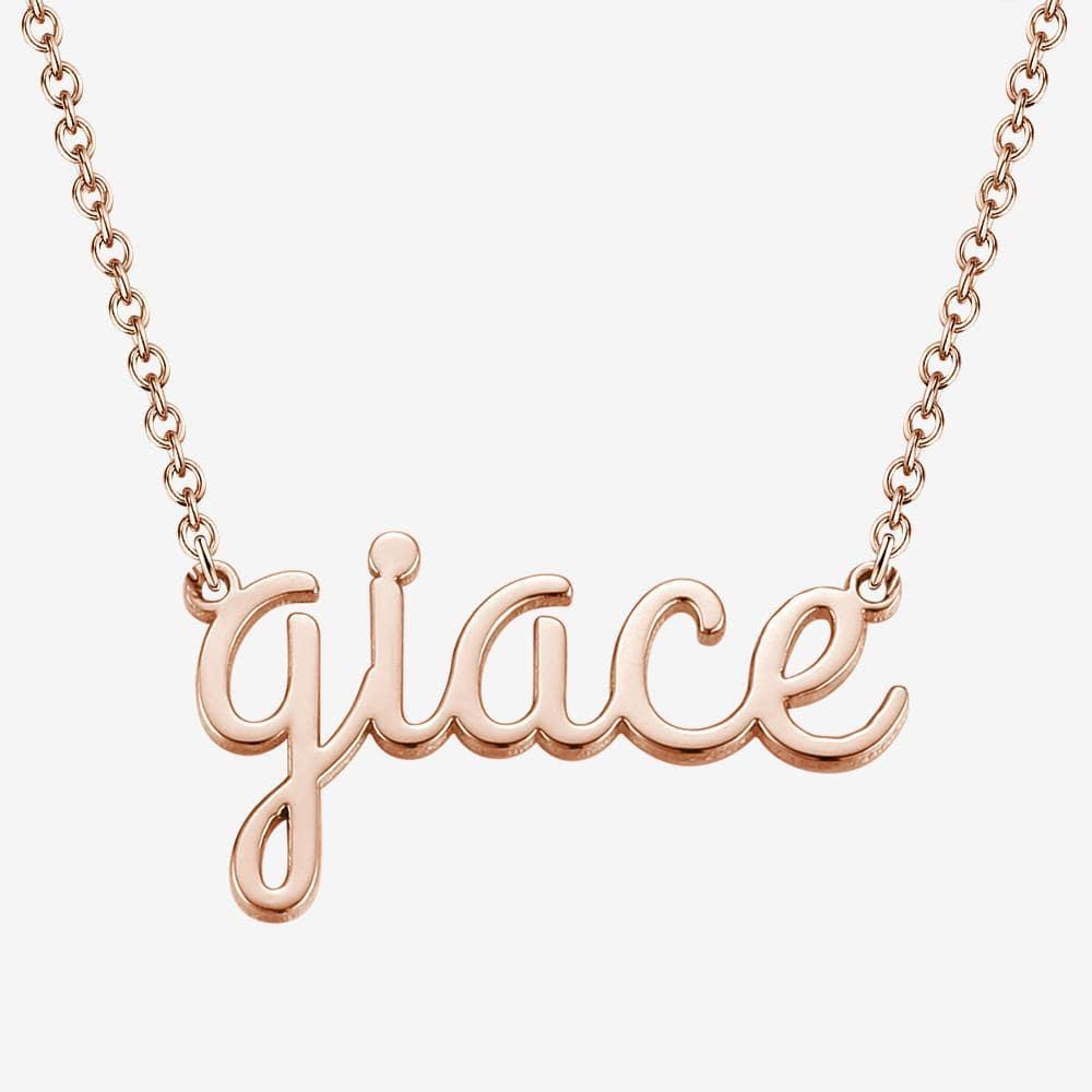 Best Friend Gift Name Necklace Lowercase Letter Necklace