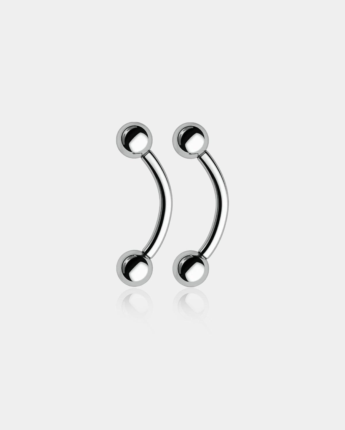 2PCS Ball Titanium Belly Rings - 14mm