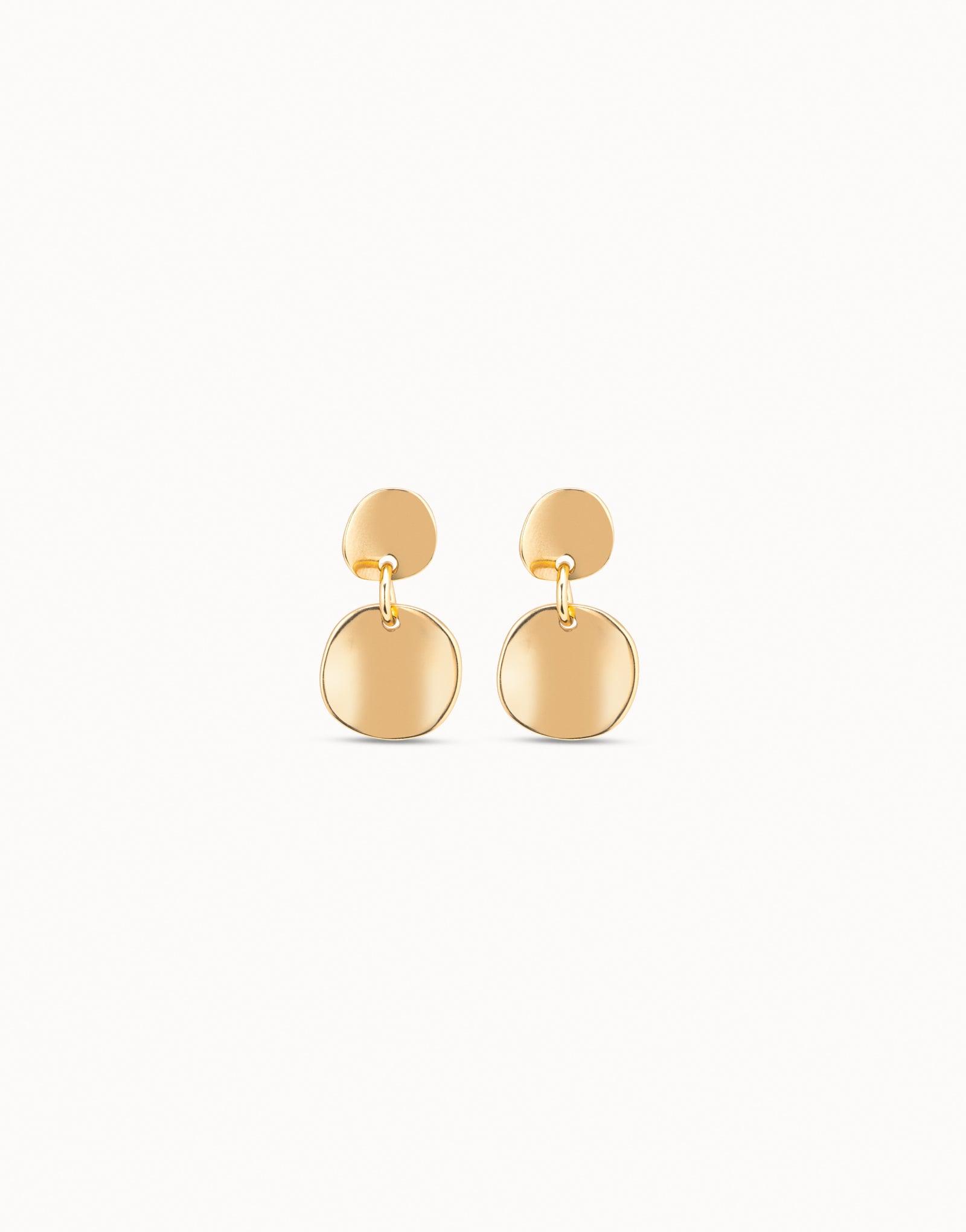 Circle drop earrings
