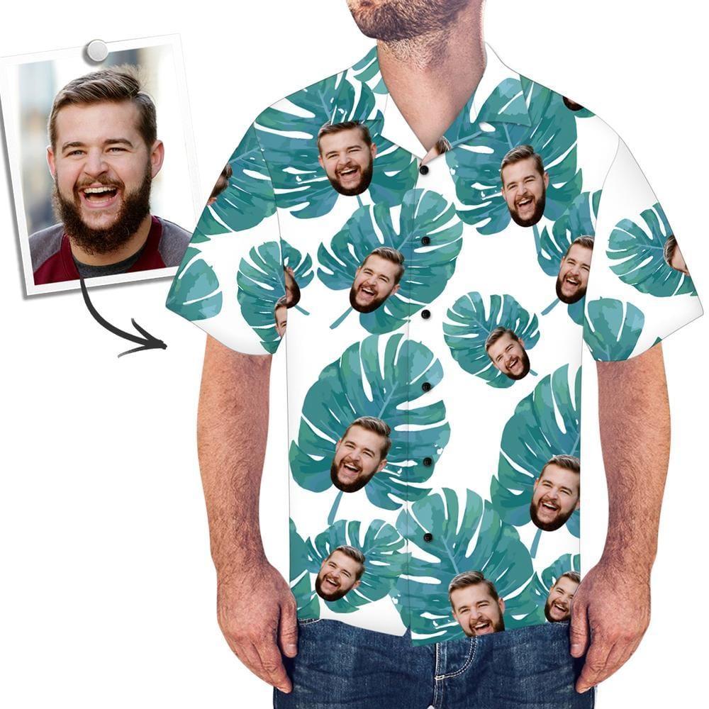 Personalized Hawaiian Shirt For Dad - Leaves
