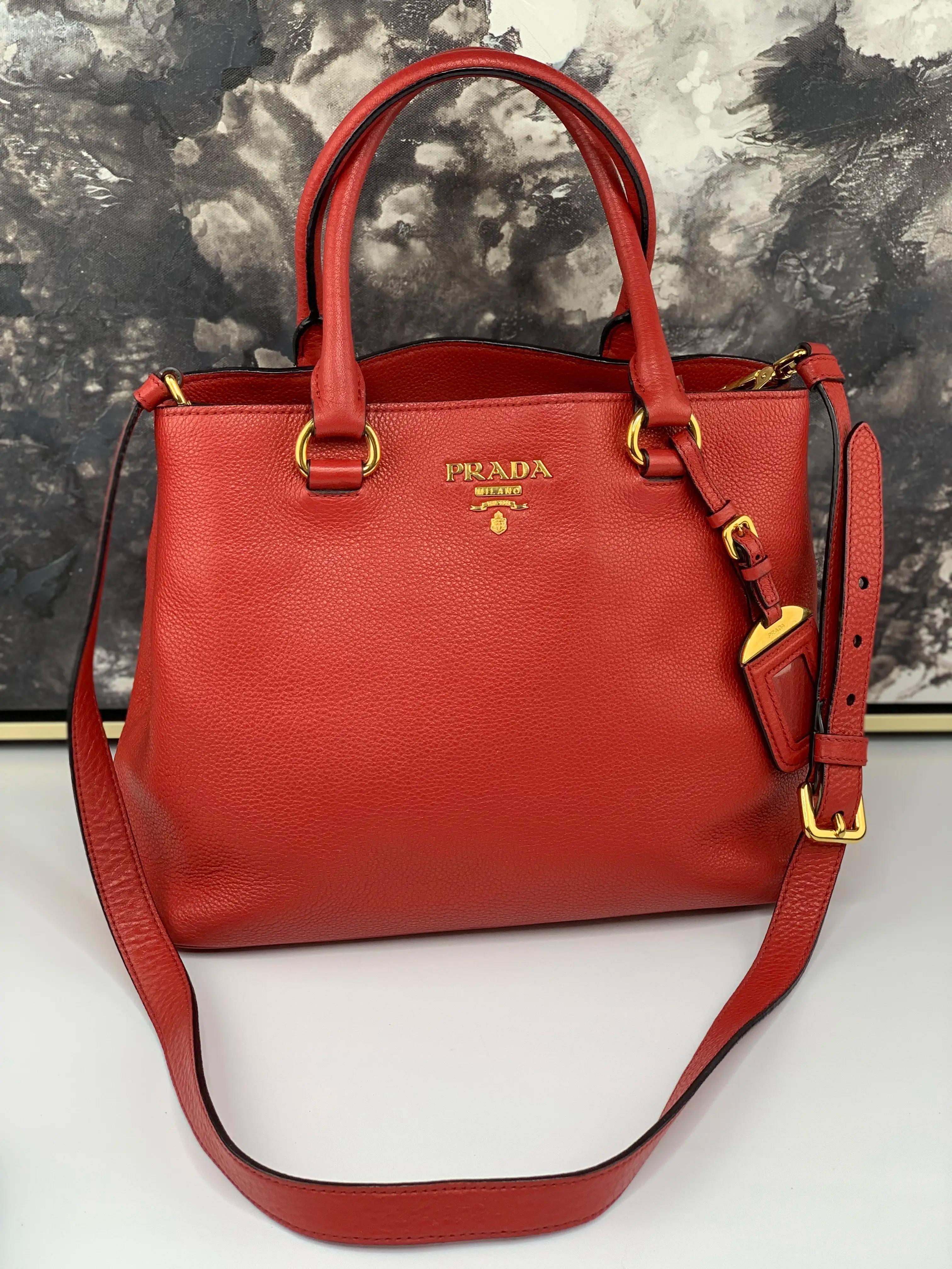 Pre-owned PRADA leather Crossbody Bags Tote or Crossbody