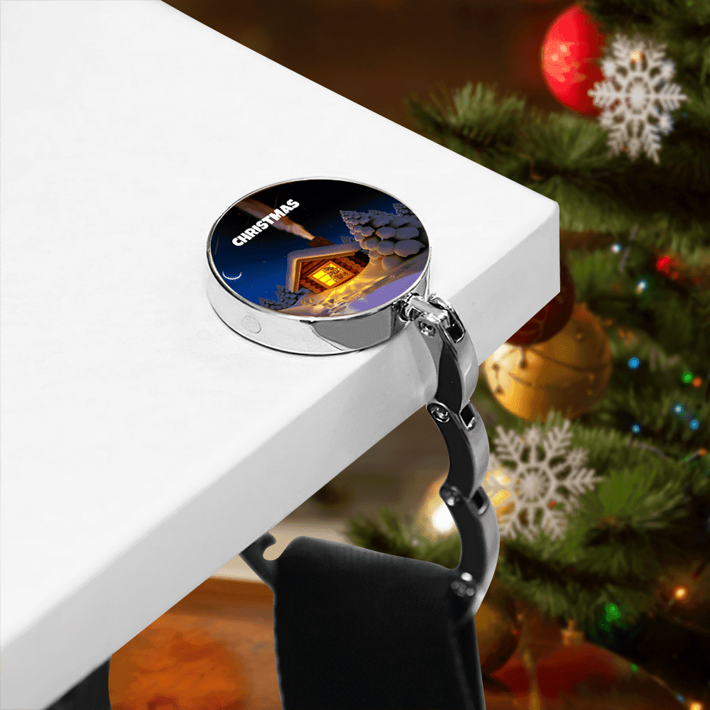 Christmas Handbag Hook Personalized Name Table Bag Holder Custom Bag Hook Gift