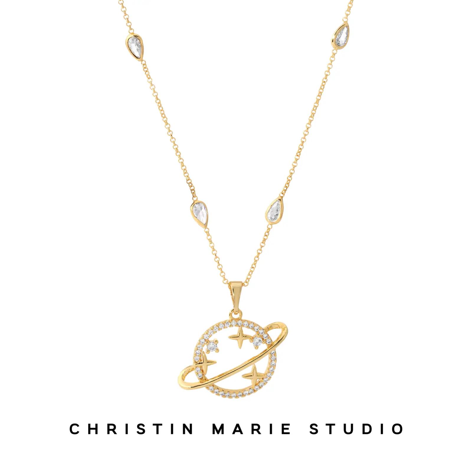 Saturn Drip Necklace