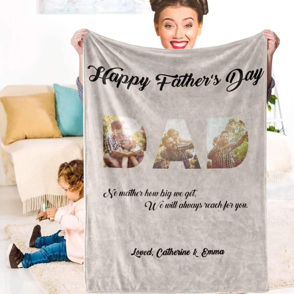 Happy Father's Day Gifts 2021 Custom Blanket Gift