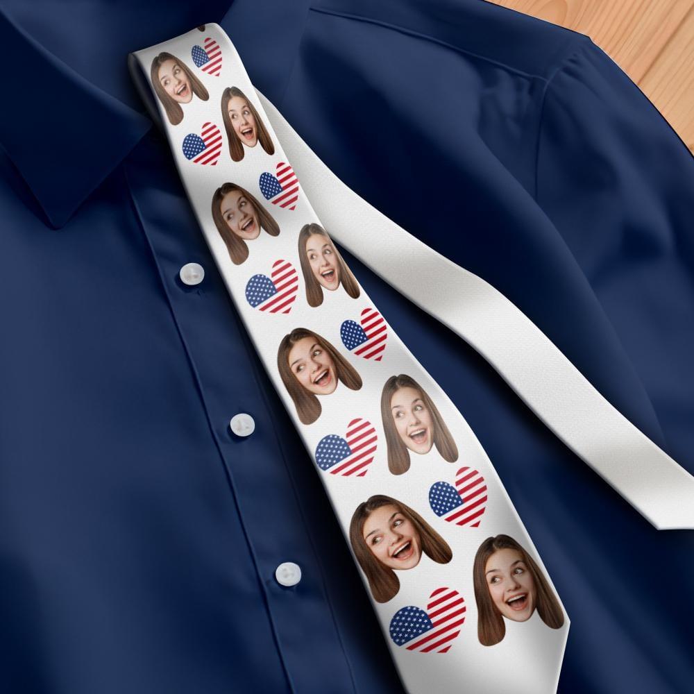 Independence Day Gift Cusrtomized Tie