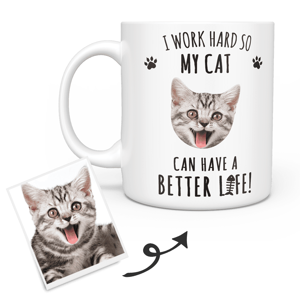 Custom Cat Mug Gift For Cat Lovers Pet Sympathy Gift