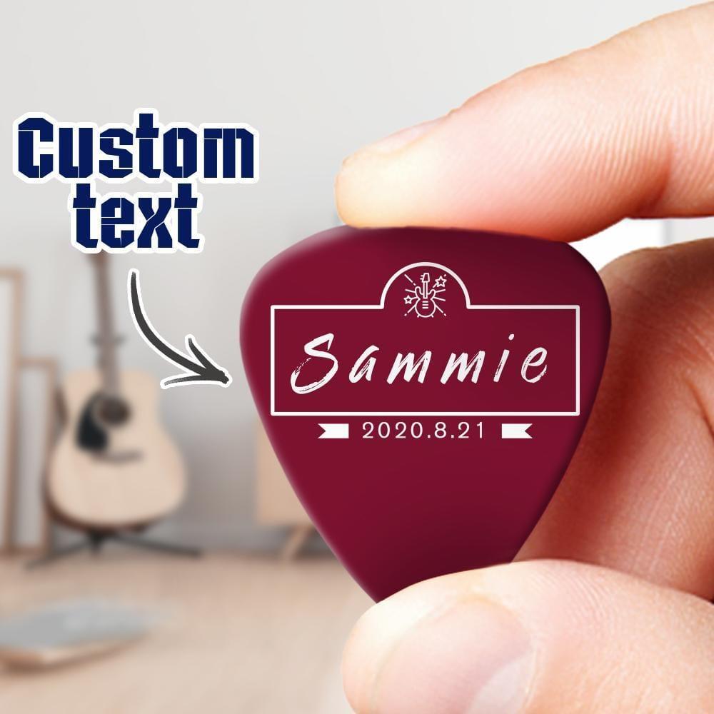 Boyfriend Gift Personalized Guitar Pick Music Gift - 6pcs