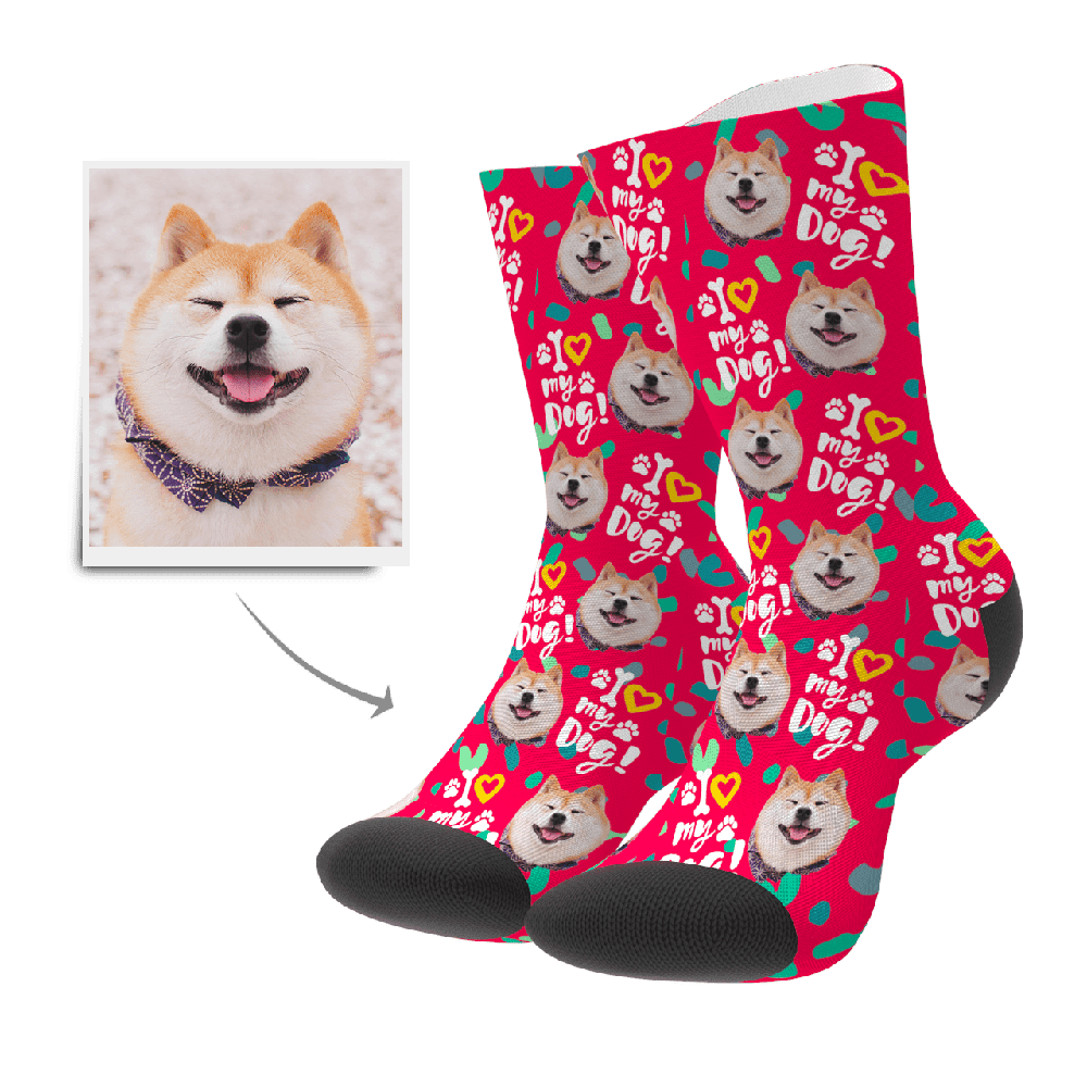 Personalized Gifts For Dog Lovers Face Socks Gift Christmas Gift