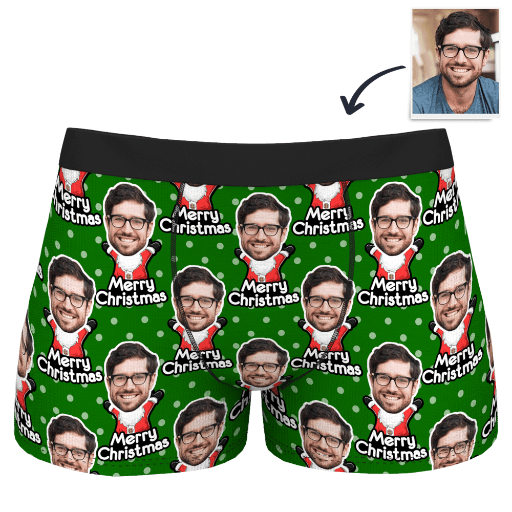 Christmas Gifts | Personalized Boxers Men's Boxer Underwear - Santa Claus