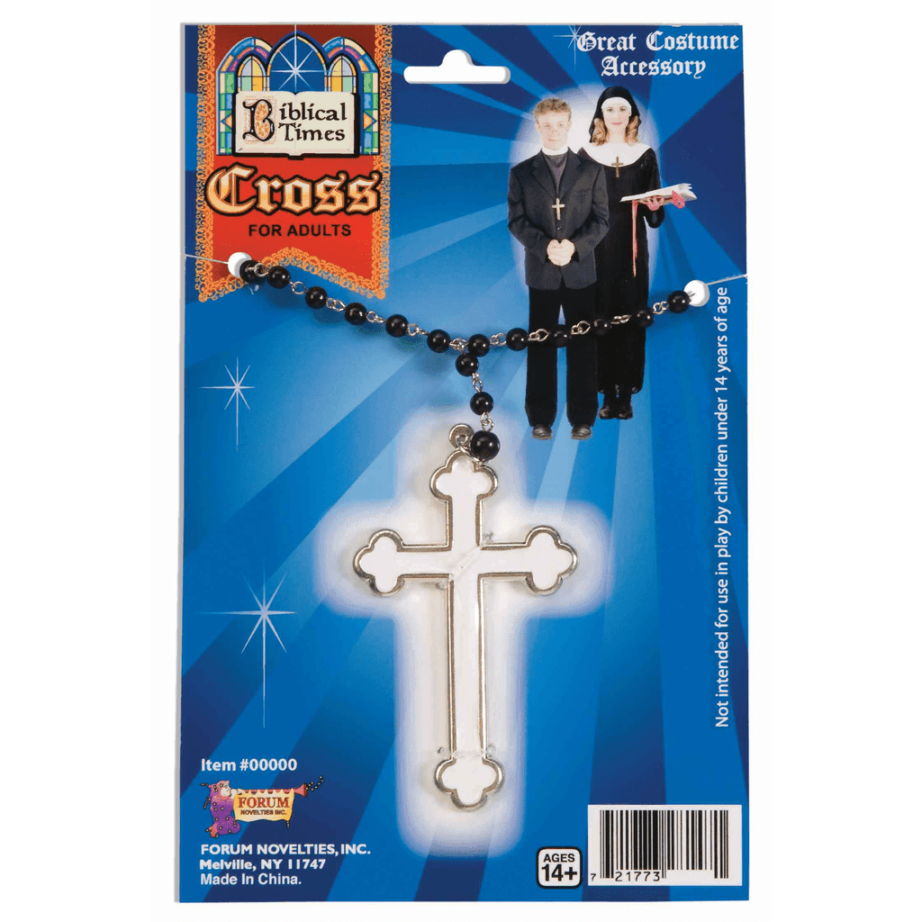 White Cross Necklace