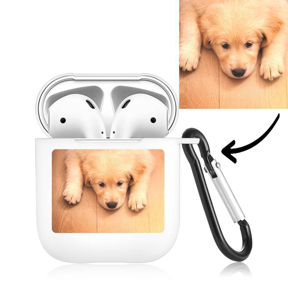 Custom Photo Earphone Case for AirPods Lovely Dog - White