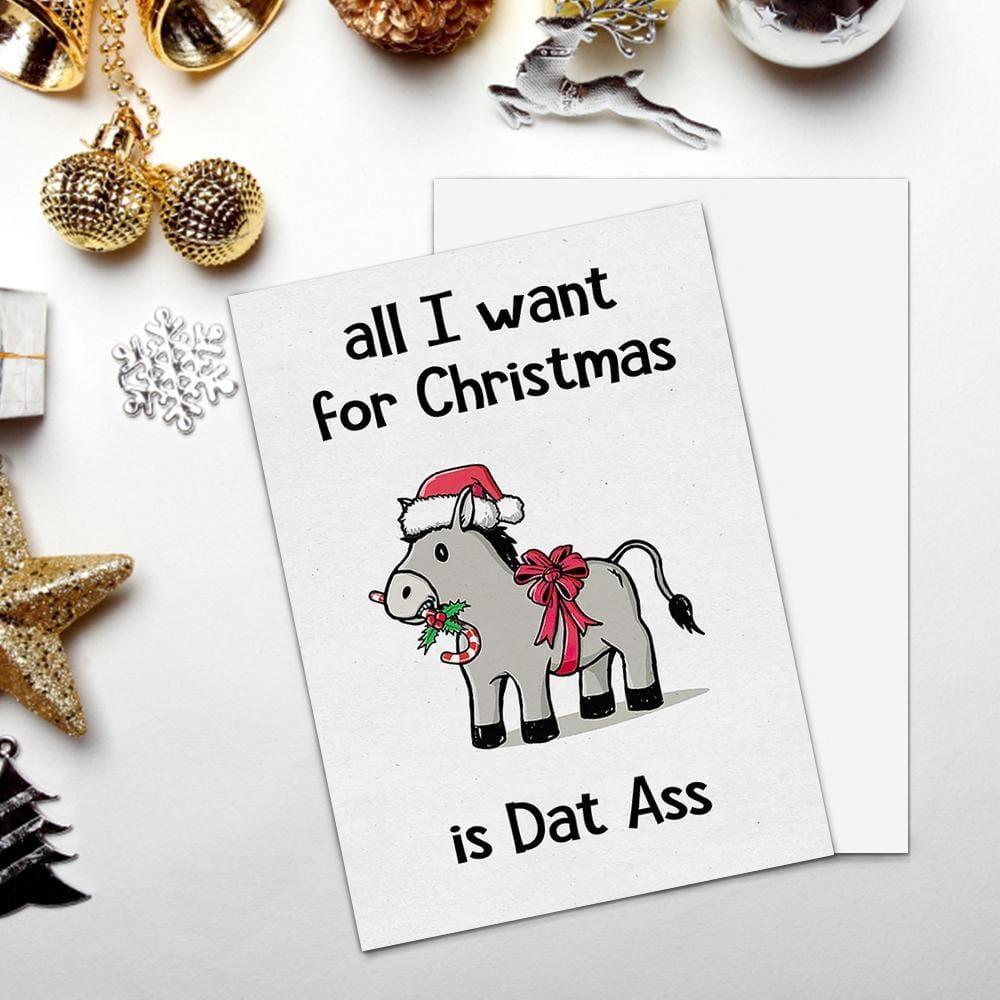 Funny Christmas Card Rude Christmas Card-Vertical Card