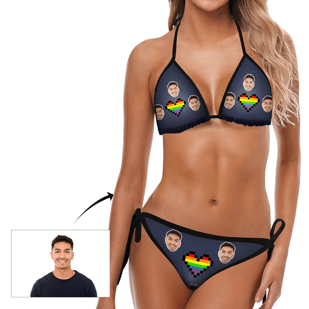 Personalized Bikini Sets Personalized Photo Swimwear Best Friend Gift