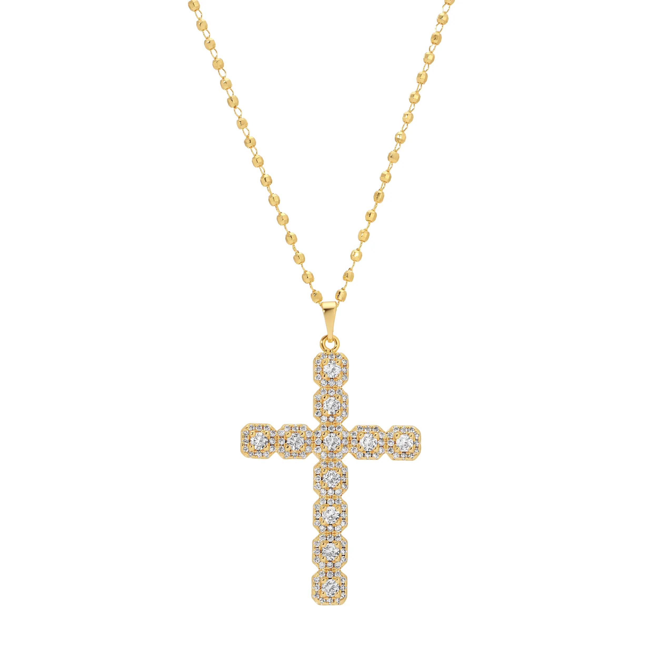 Icy Cross Necklace