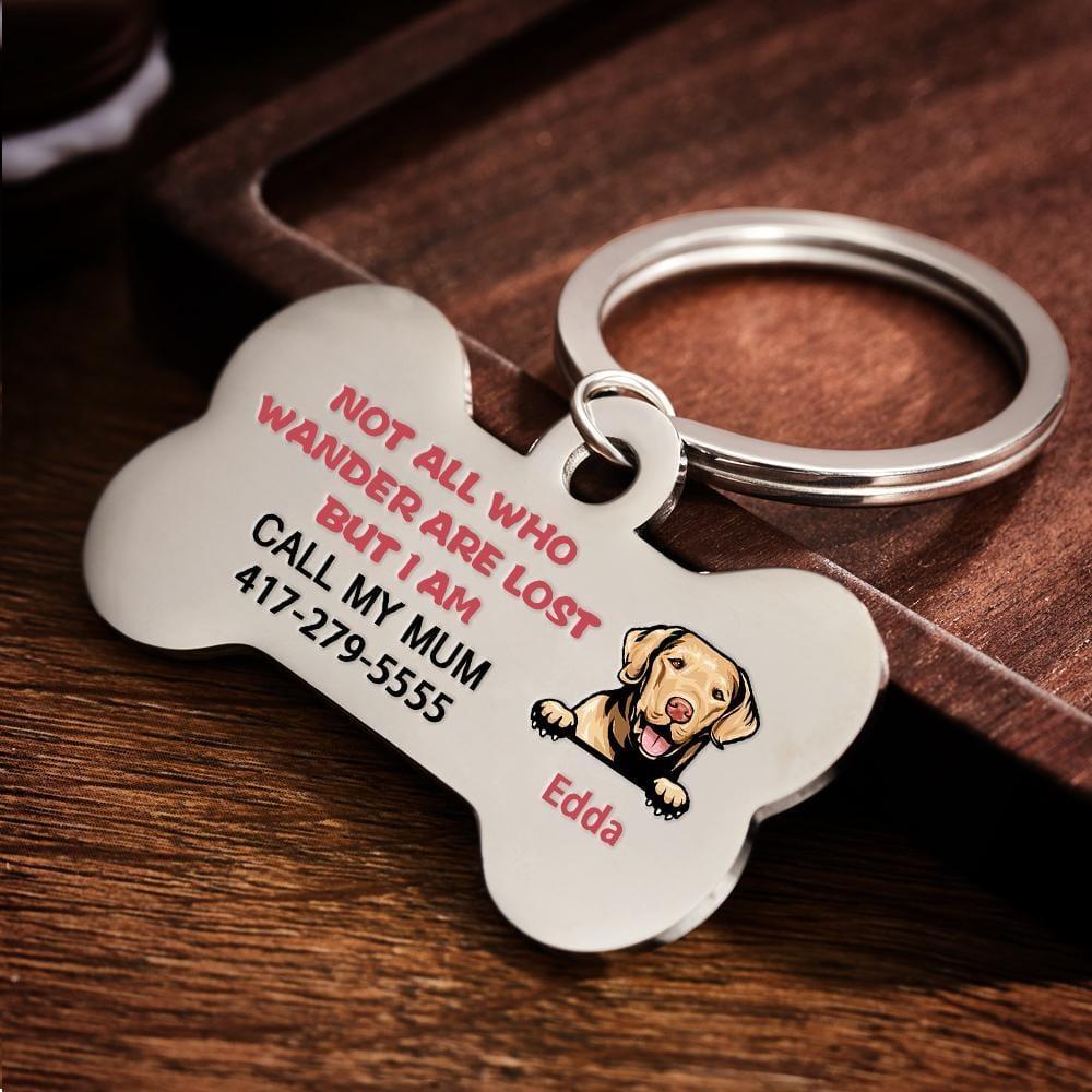Personalised Dog Tags Pet ID Tag Who Wander Are Lost Dog Tag