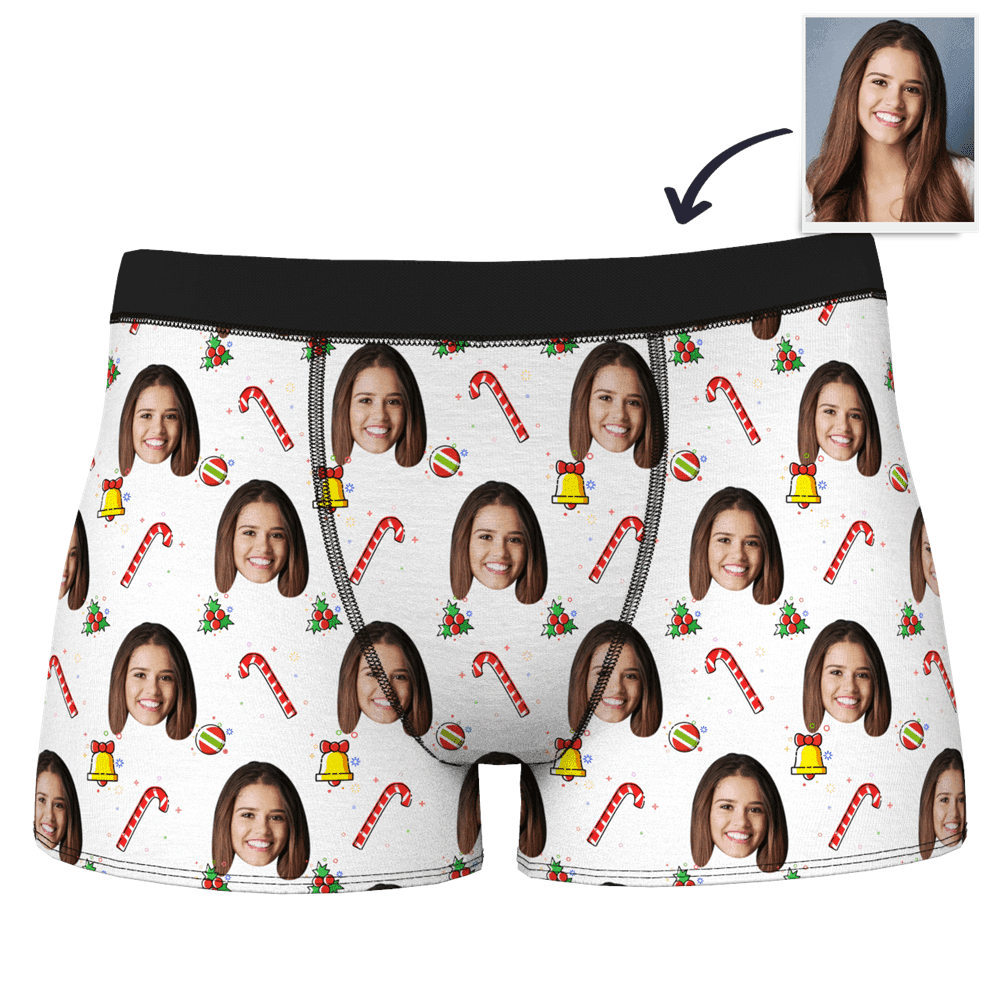 Custom Boxer Shorts Funny Underwear For Men - Christmas Bell
