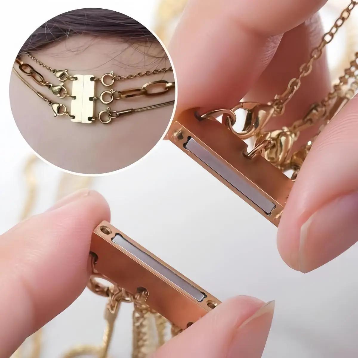 Necklace Separator for Layering, Professional Necklace Layering Lobster Clasp, DIY Necklace Connectors for Gifts