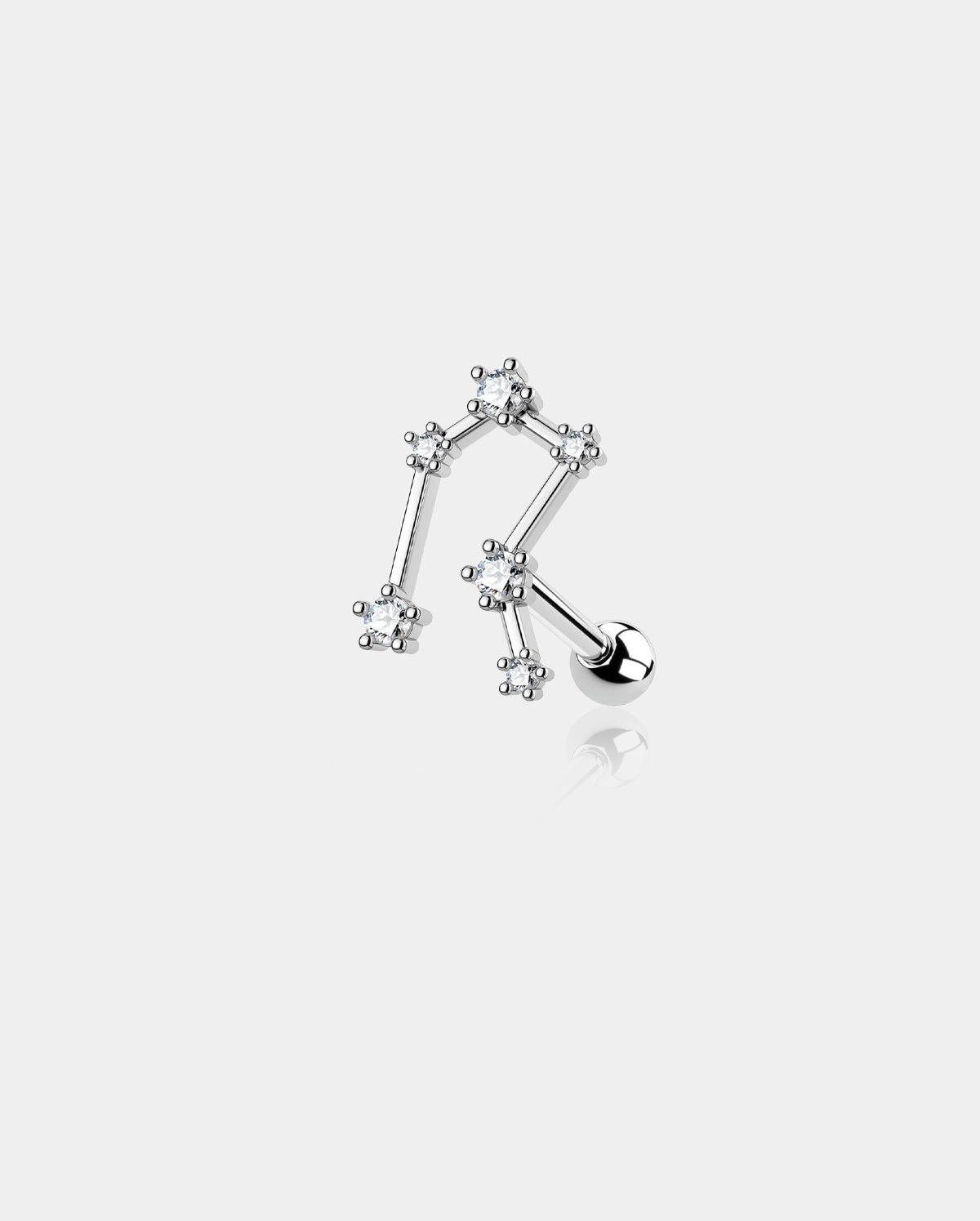 Zodiac Star Constellation Cartilage Stud - Gemini