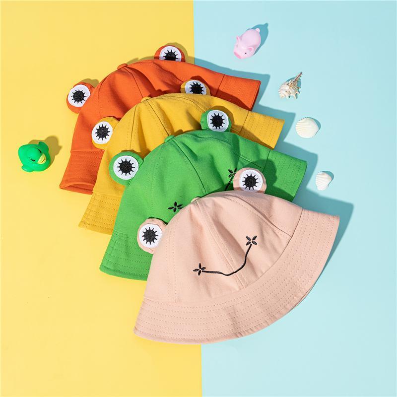 Frog Bucket Hats Fisherman Cap Family Gifts Cotton Frog Eyes