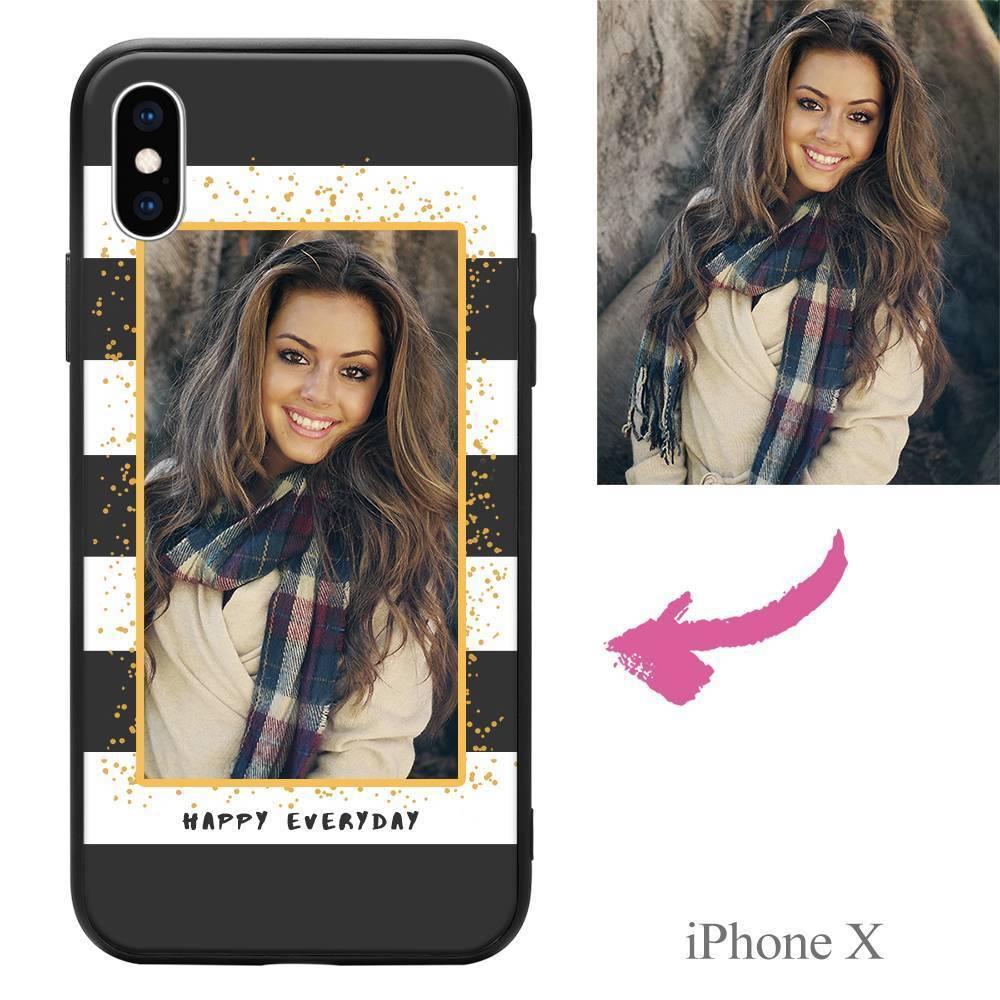 iPhoneX Custom Happy Everyday Photo Protective Phone Case
