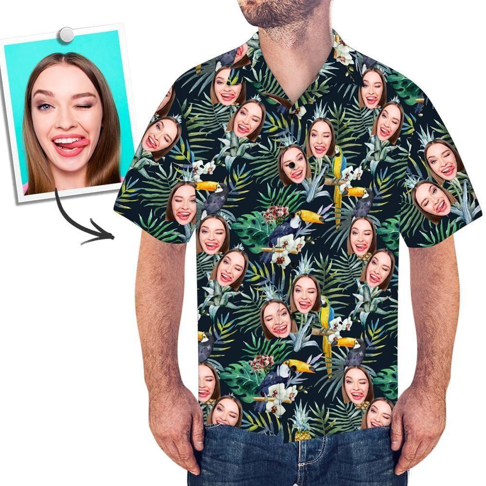 Custom Face Hawaiian Shirt - Tropic Style