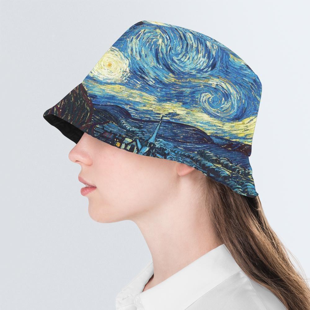 Unisex Print Bucket Hat Fisher Hats Double-Side-Wear Gifts for Her