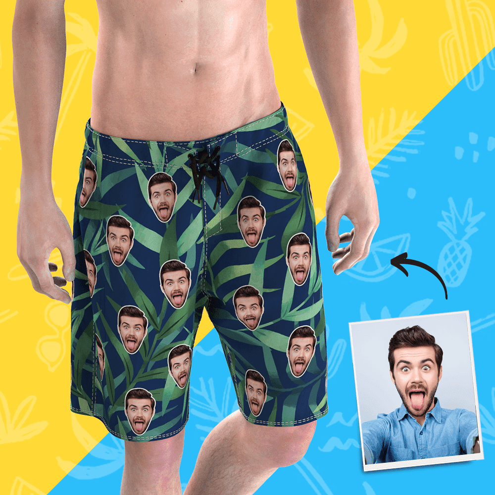 Custom Beach Shorts Custom Swim Trunk Summer Gifts for Men Travel Gifts