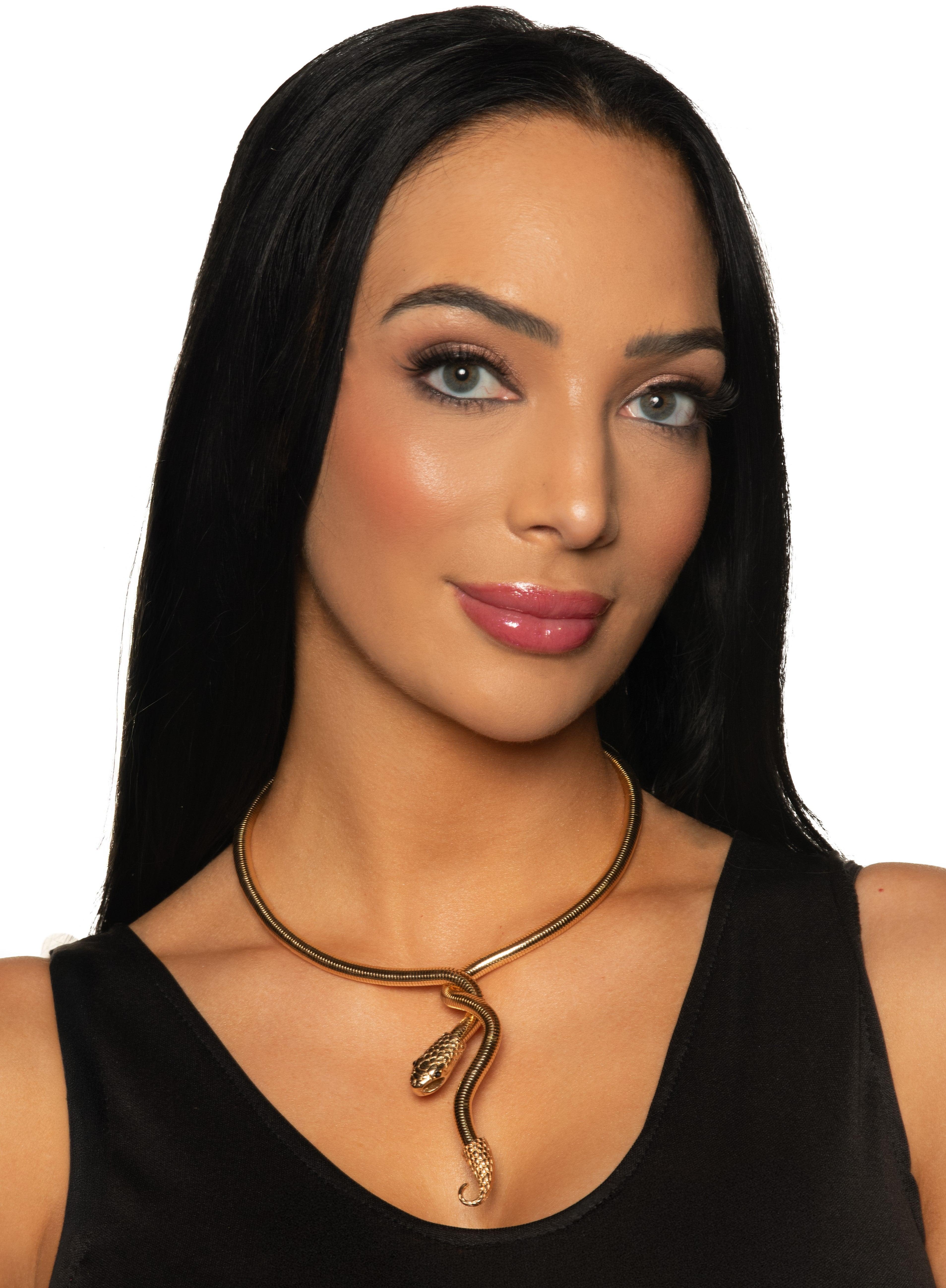 Gold Rattlesnake Necklace