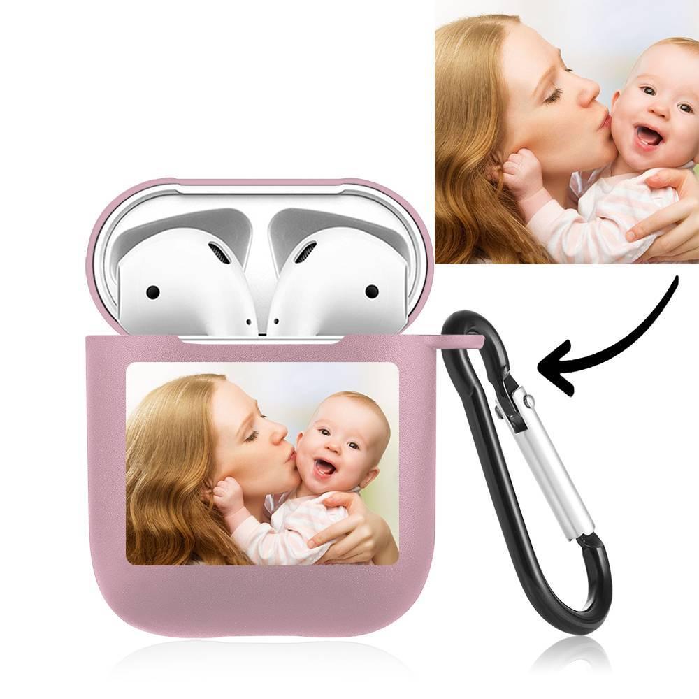 Custom Photo Airpods Case Earphone Case Pink