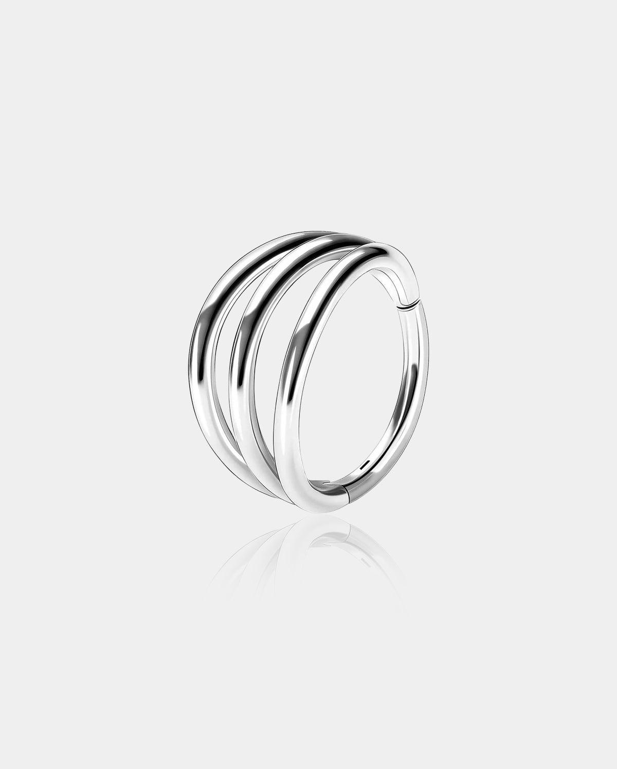 Triple Layered Titanium Cartilage Ring - 10mm