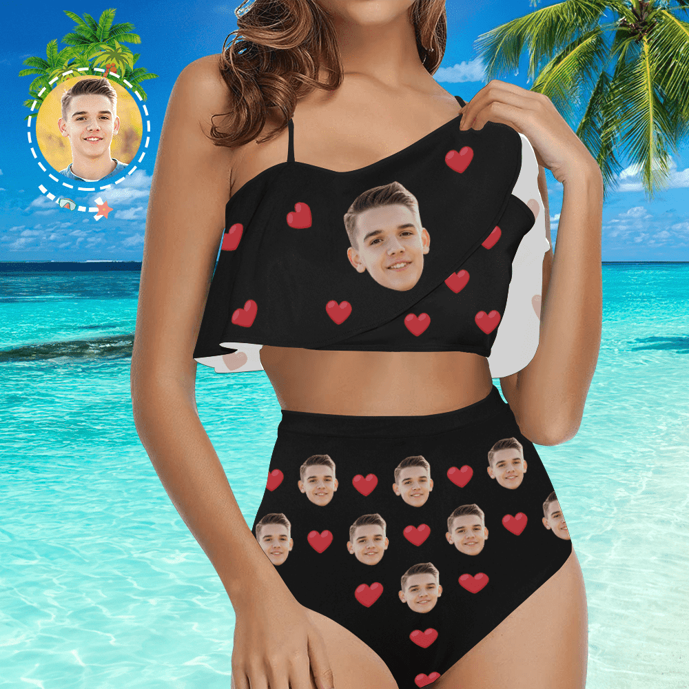 Customized Bathing Suits women's Swimwear Gift For Her - Heart