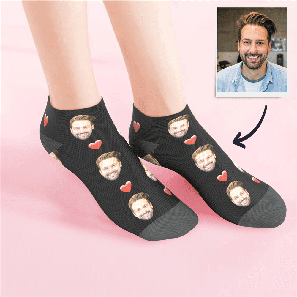 Custom Photo Socks Long Distance Relationship Christmas Gift For Boyfriend