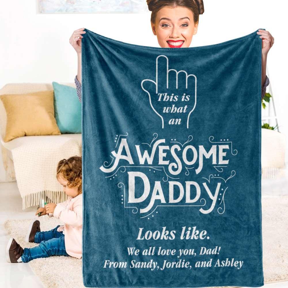 Personalized Blanket Gifts for Dad