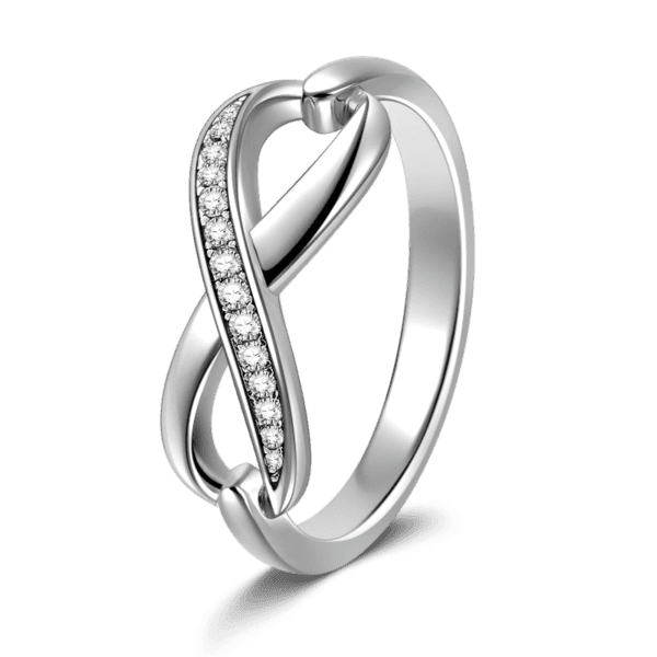 Sterling Silver Ring Infinity Love For Women