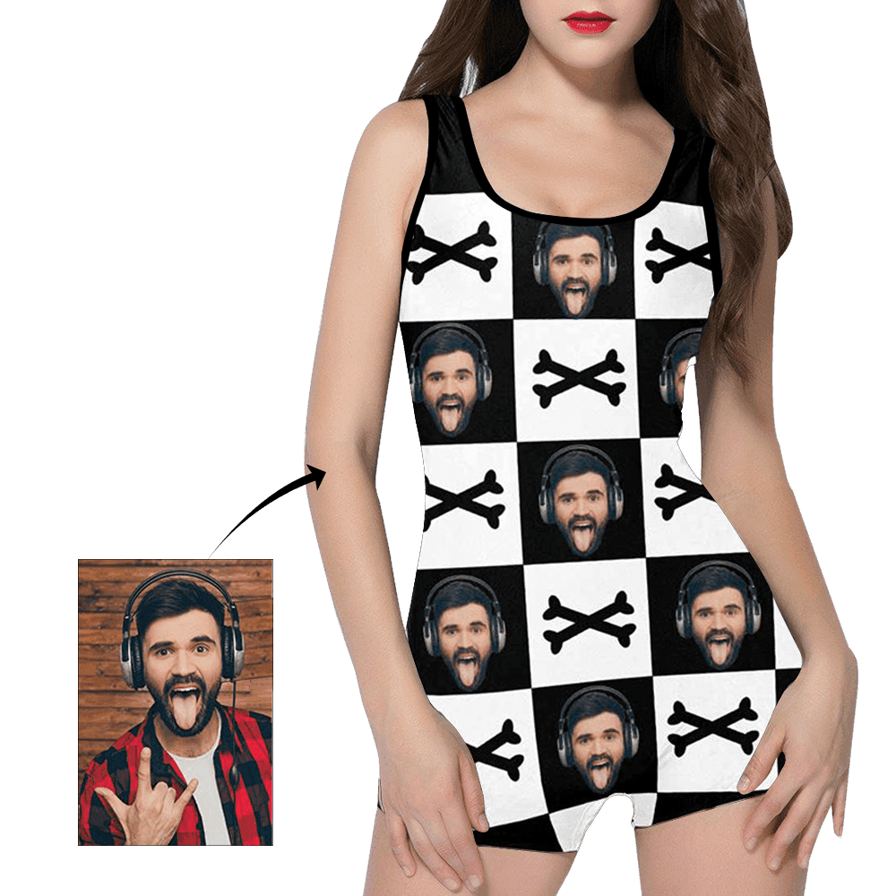 Custom Bathing Suit Custom Swimming Suits Face Swimsuit Best Friends Gift