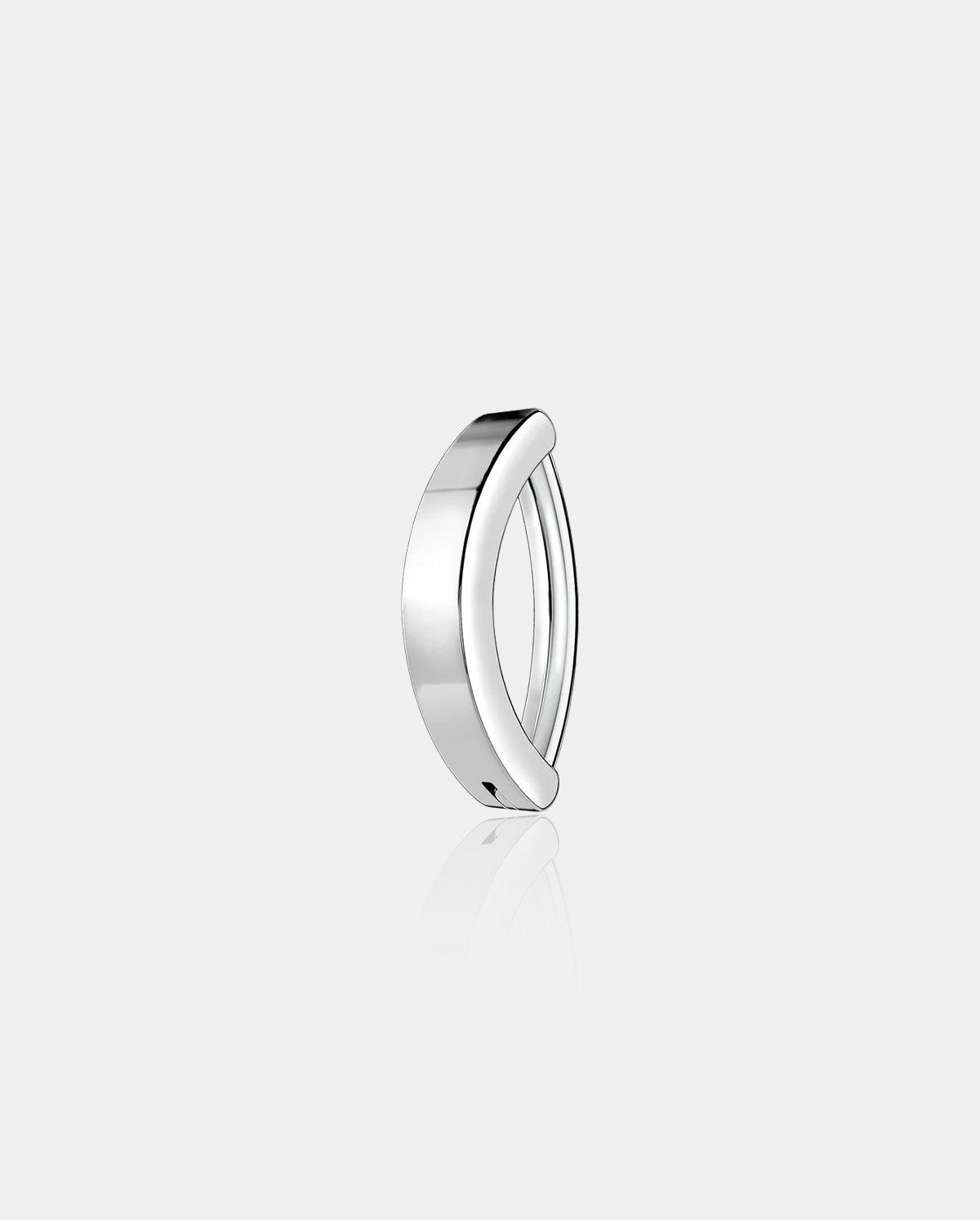 Curved Clicker Belly Ring - Sliver