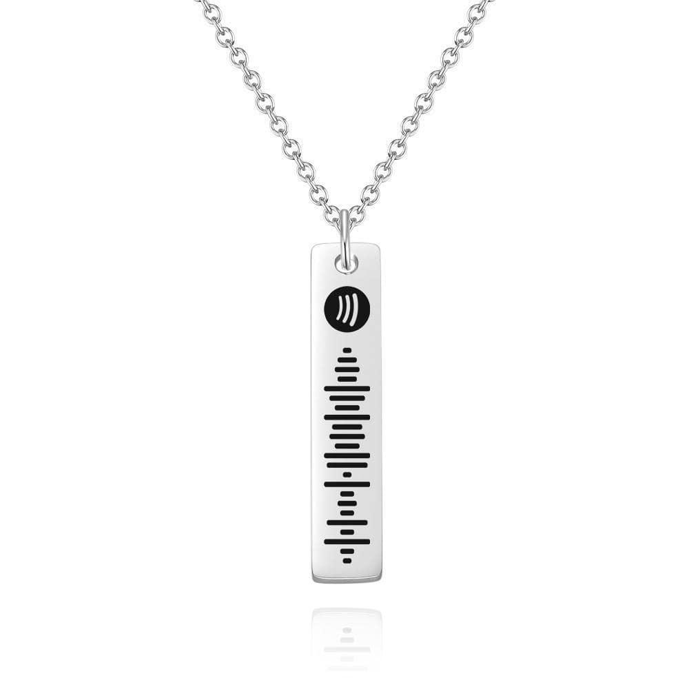Custom Bar Necklace Song Necklace Custom Music Necklace