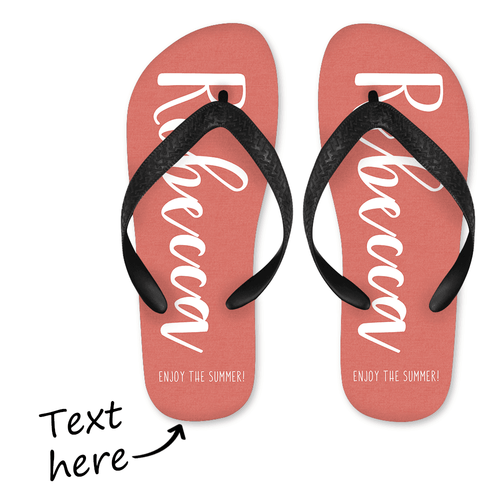 Custom Flip Flop Custom Gift - Name/Text