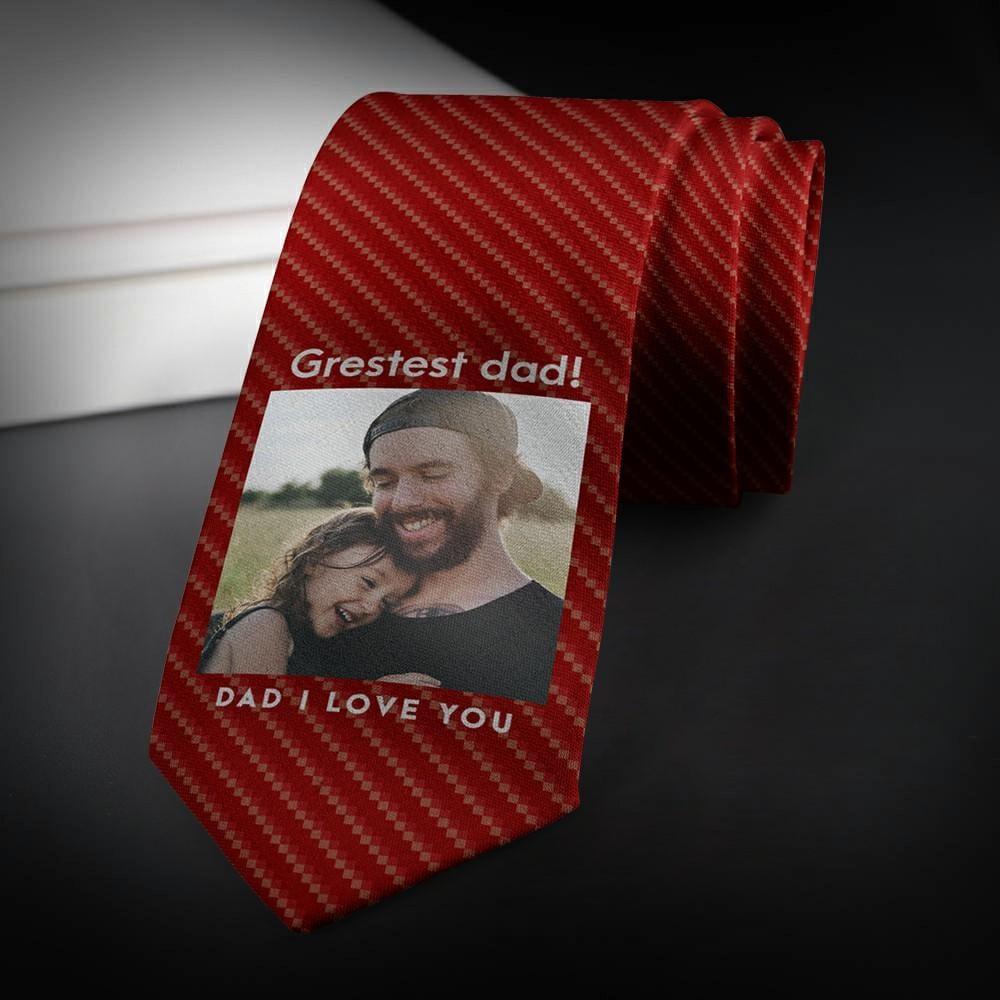 Custom Necktie Father's Day Gifts - "The Greatest Dad"