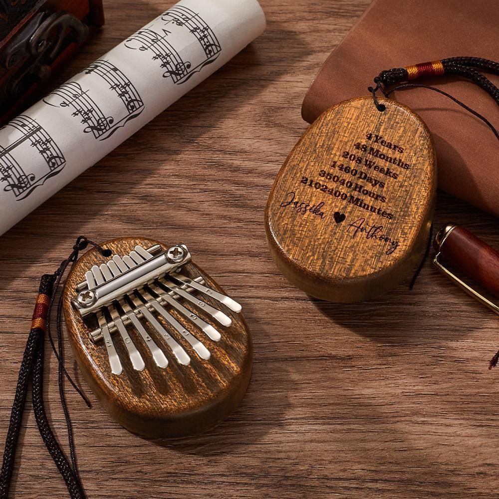 Kalimba 8 Keys Thumb Piano with Tunning Hammer Anniversary Gifts