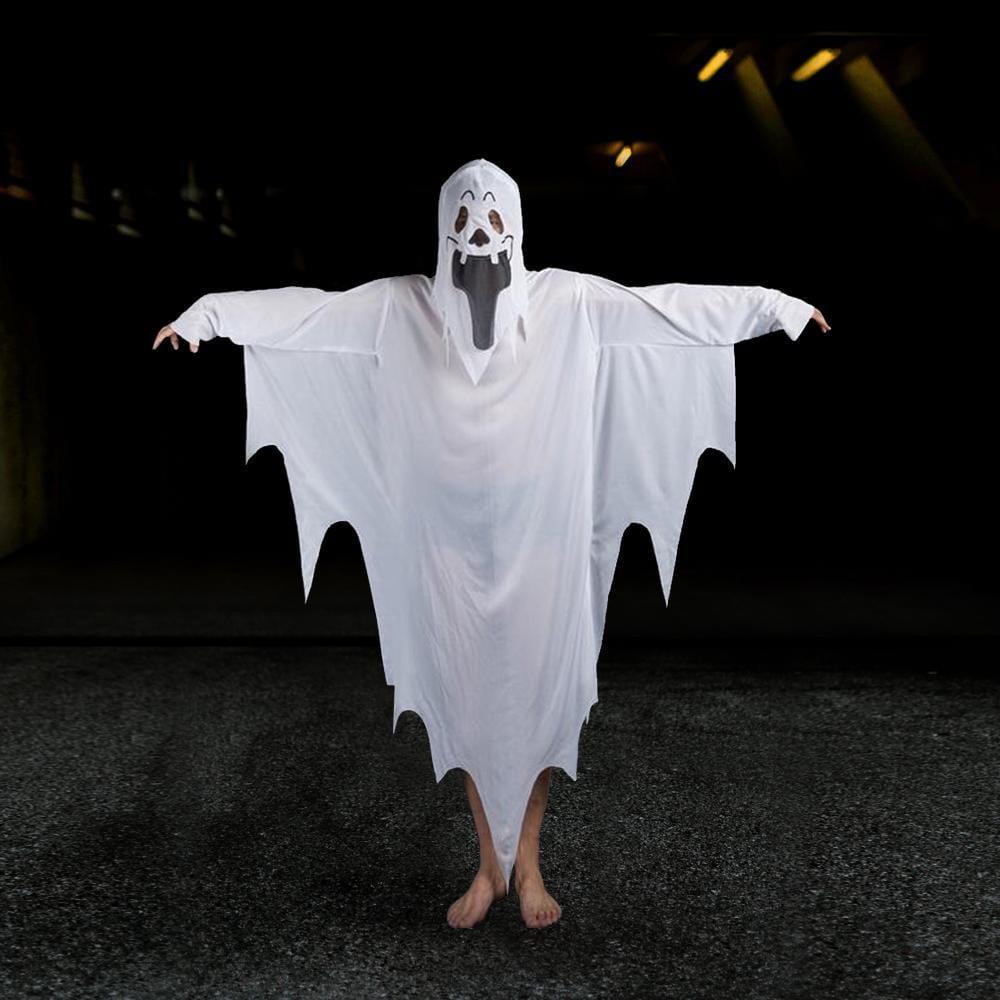 Halloween Ghost Costume Hooded Cape Cloaks Party Dress Up